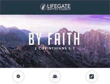 Tablet Screenshot of lifegatebaptistchurch.org